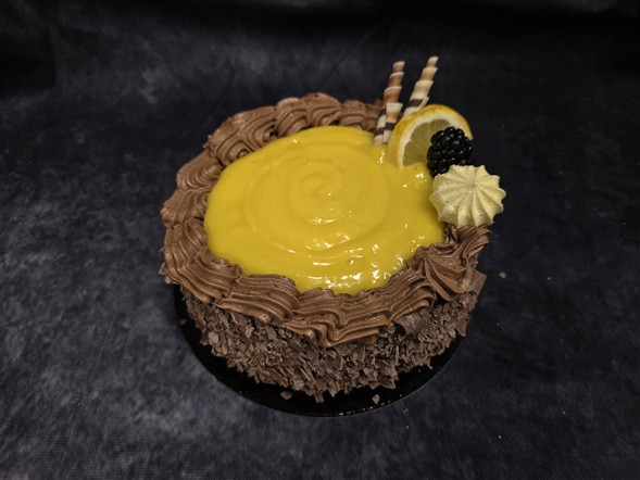 Karamel/citron tærte